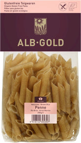 Celozrnné Penne rýžové nudle bez lepku BIO 250 g - ALB GOLD